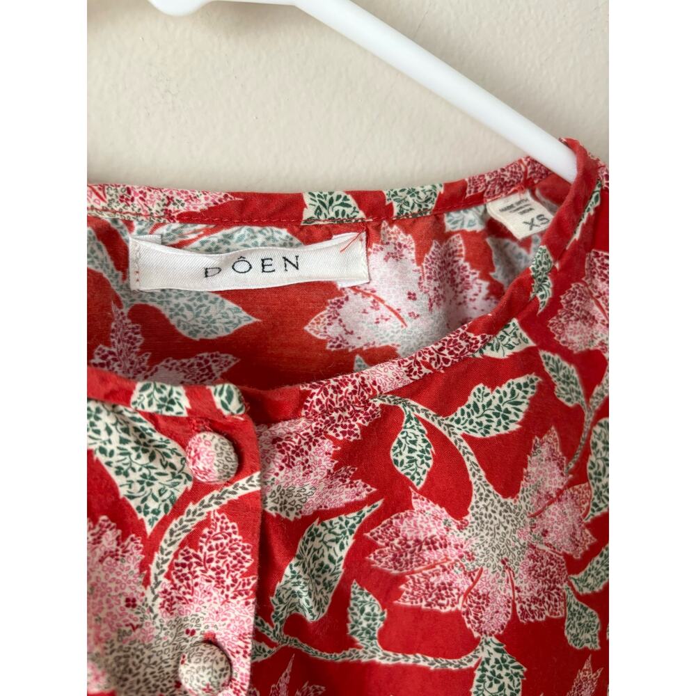DOEN Chelle Top in Jardin Marjorelle Floral Print XS - Picture 6 of 8